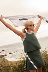 Green Blair Tennis Skirt